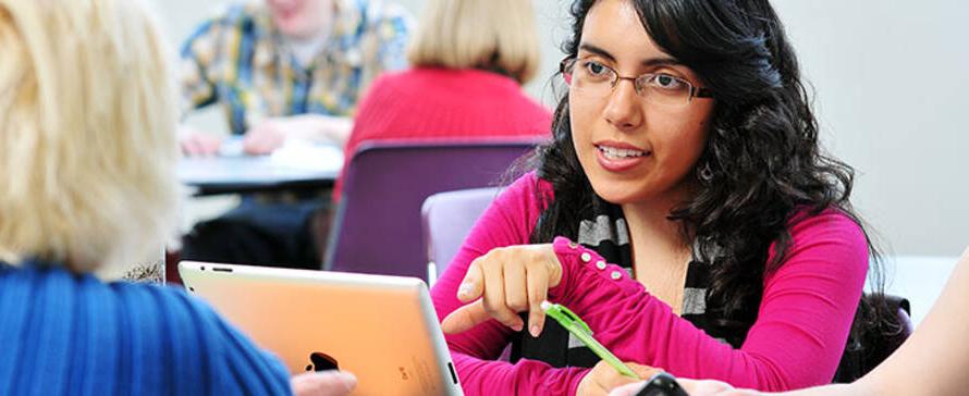 Photo of woman on a laptop computer